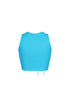 Vogue Lace Up Cutout Crop Top